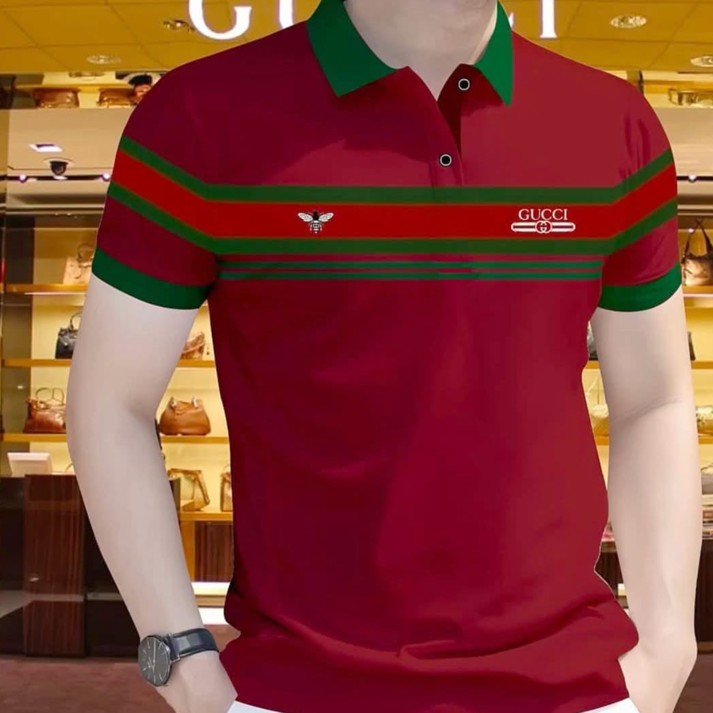 Cotton Polo Shirt For Men's (9608)