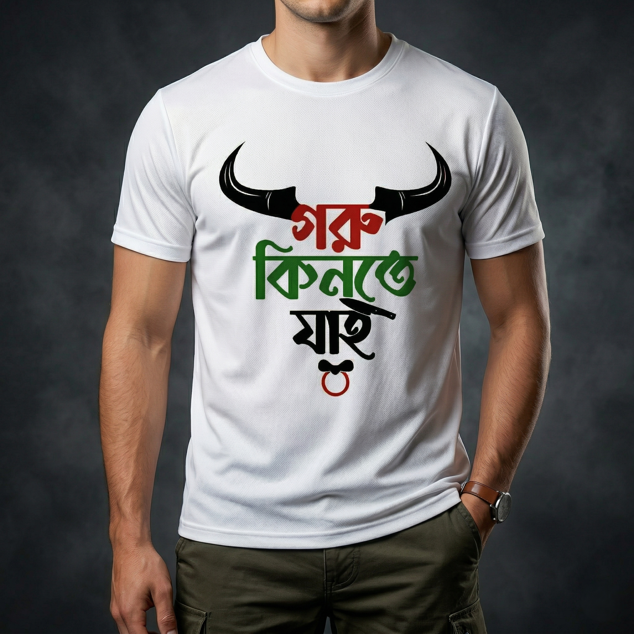 T-Shirt (Goru Kinte Jai) for EID Special (M-4816)